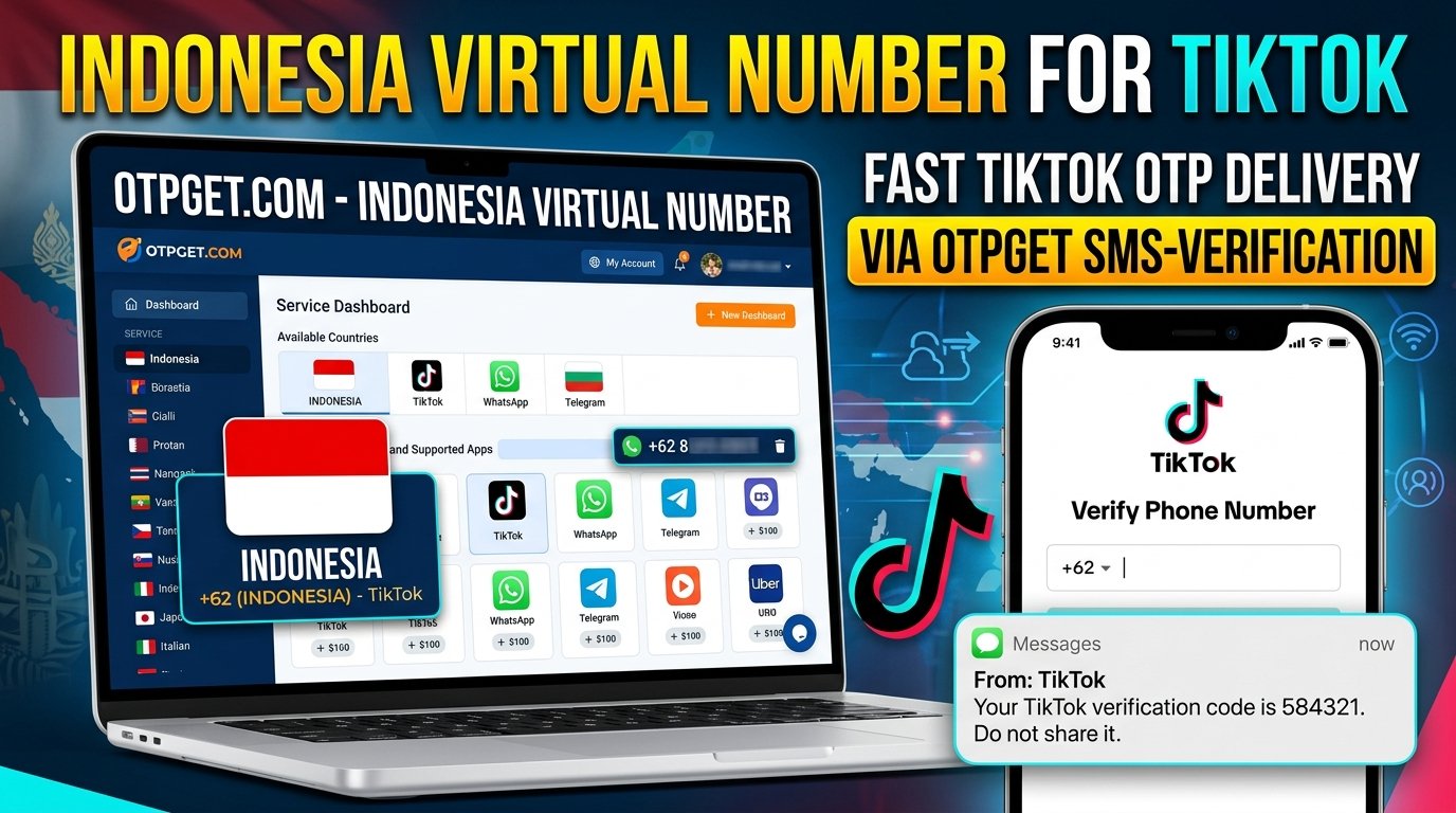 Indonesia Virtual Number for TikTok and Fast OTP Delivery
