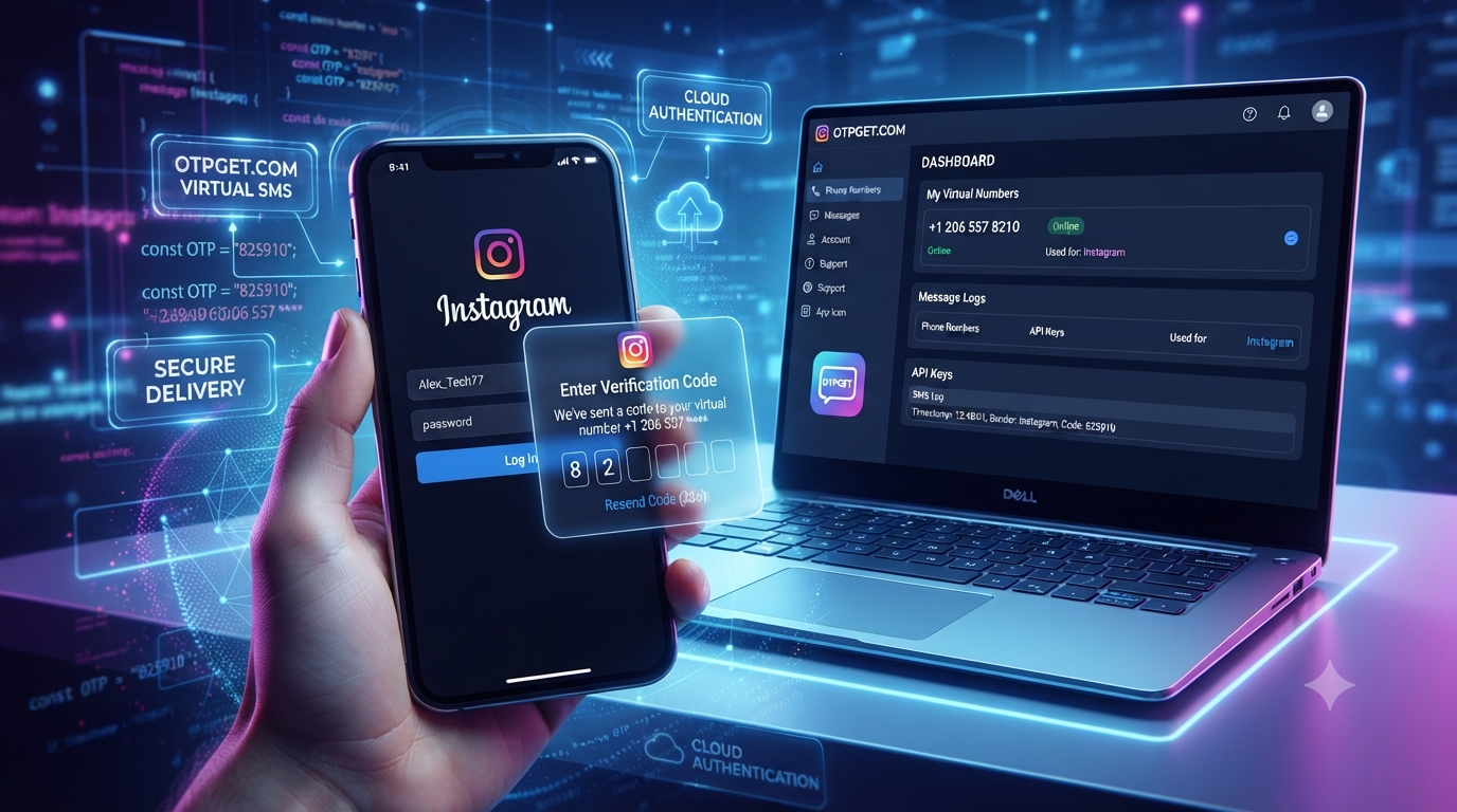 Instagram SMS Receive with OTPGET – Best Virtual Numbers for OTP Verification