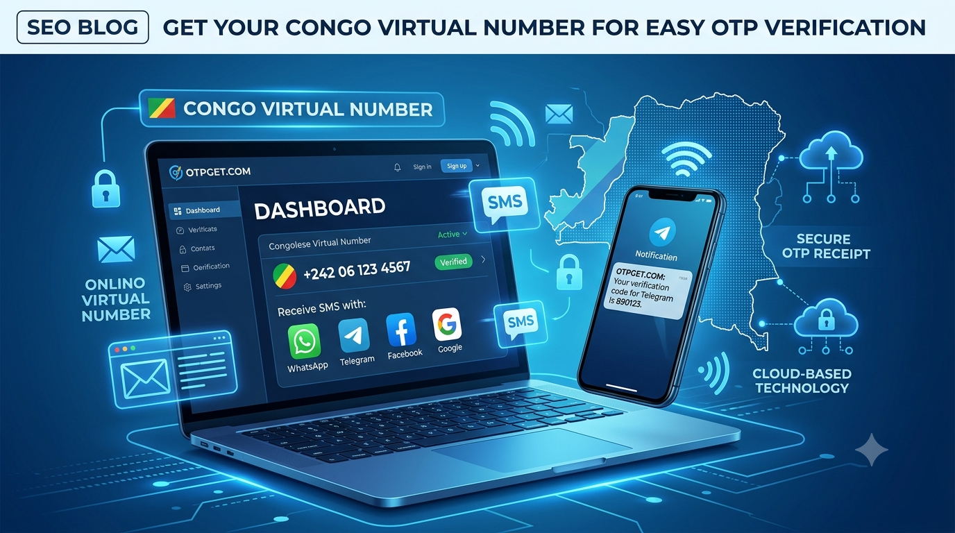 Congo Virtual Number for OTP Verification | OTPGET Solution