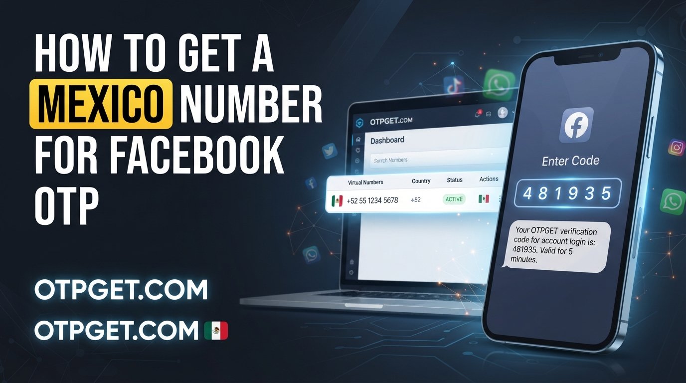 Mexico Number for Facebook OTP: Get Verified with OTPGET Online