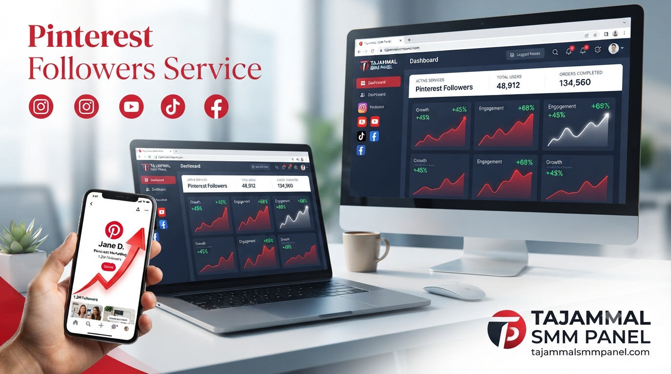 Best Pinterest Followers Service | TAJAMMAL SMM PANEL