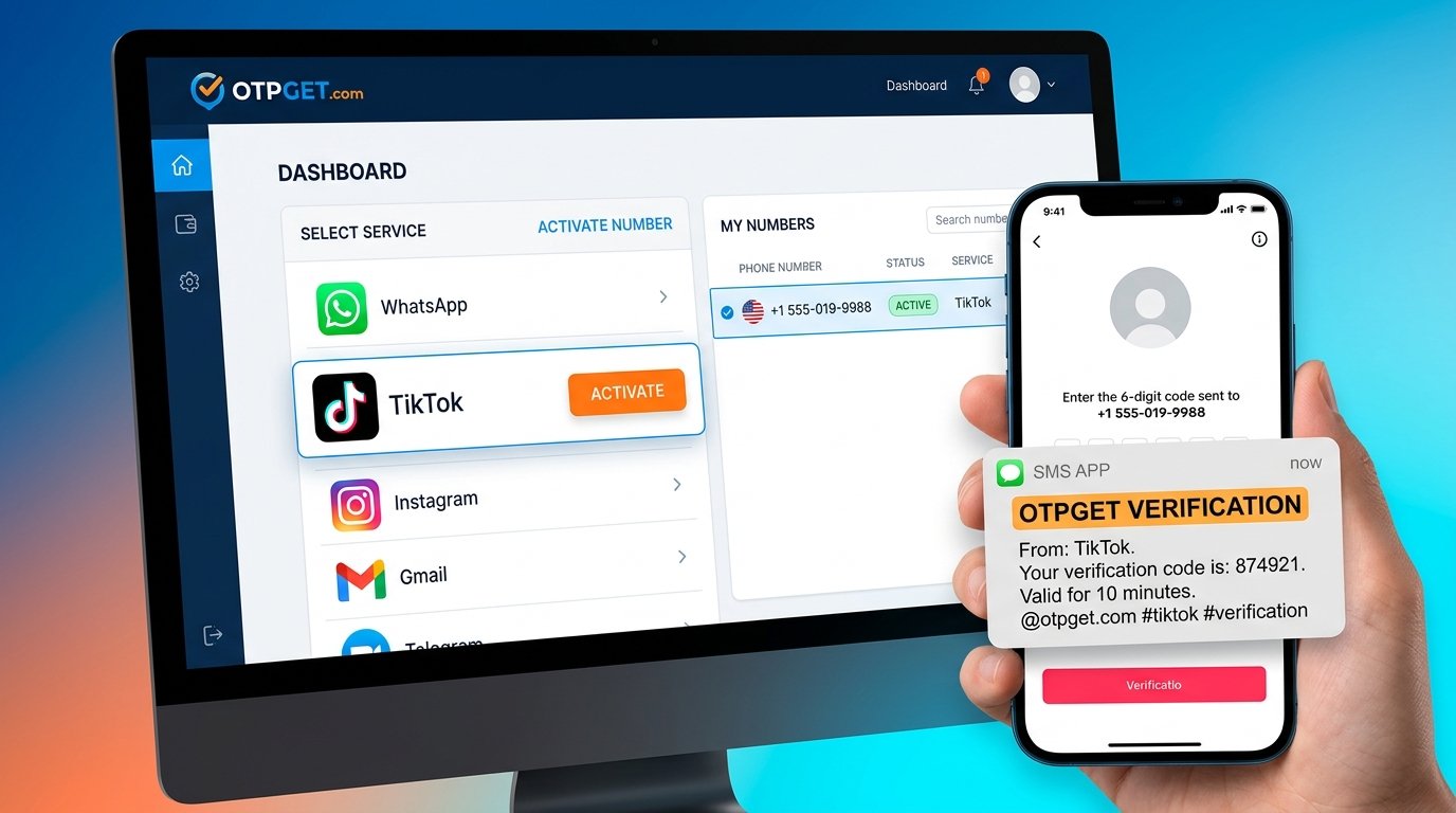 Buy USA Number for TikTok Verification | OTPGET Guide