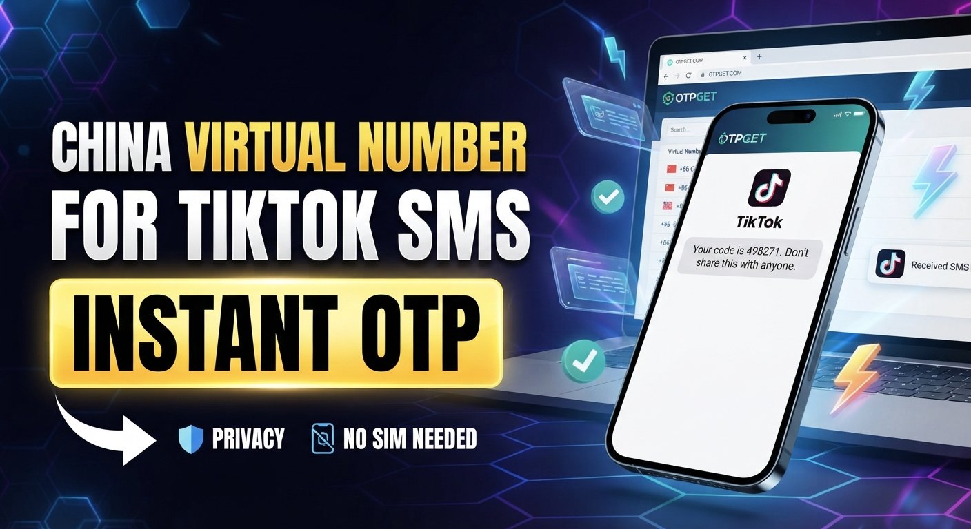 China Virtual Number for TikTok SMS: OTPGET Guide & Tips