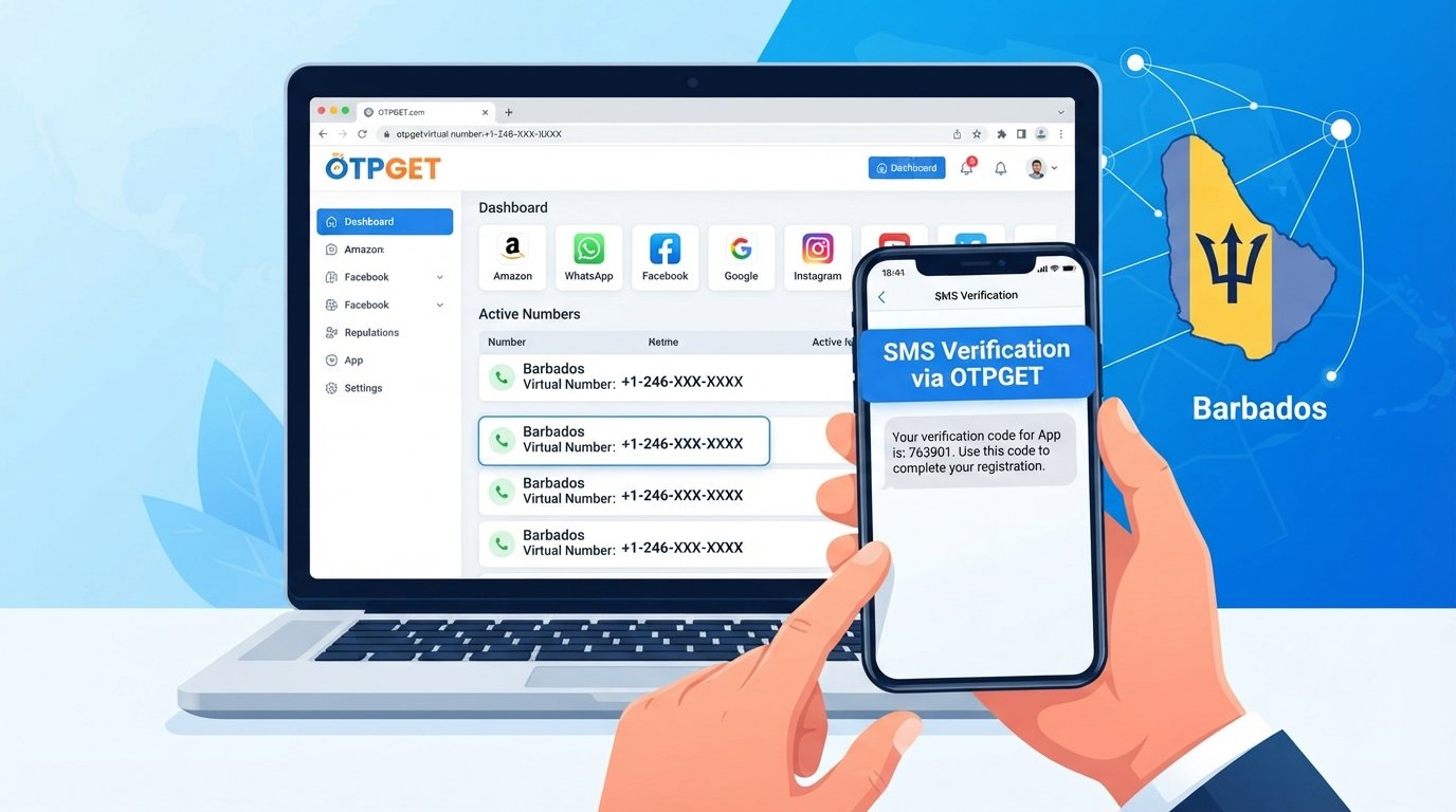 Virtual Number for Barbados: SMS Verification Guide | OTPGET