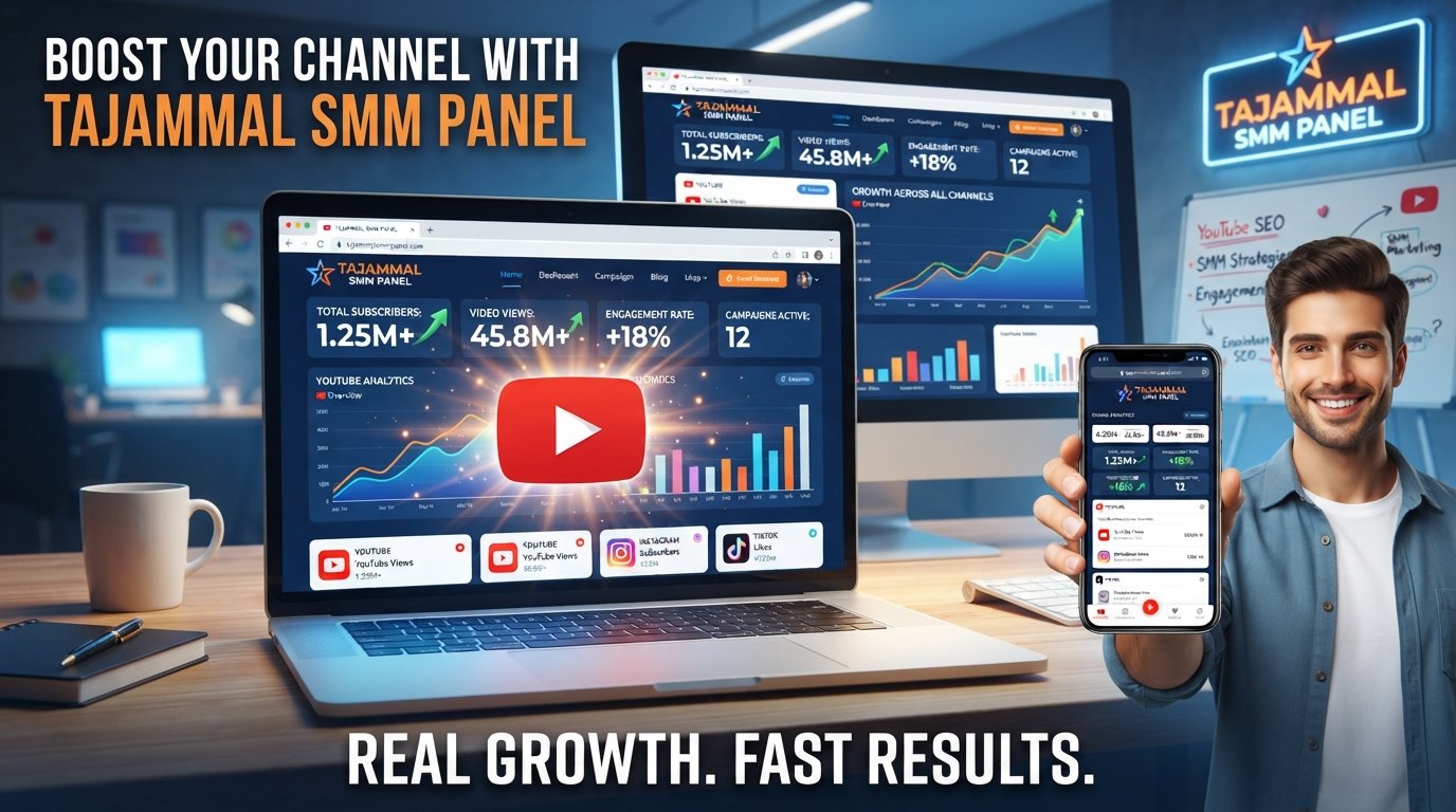 Buy Organic YouTube Views with TAJAMMAL SMM PANEL