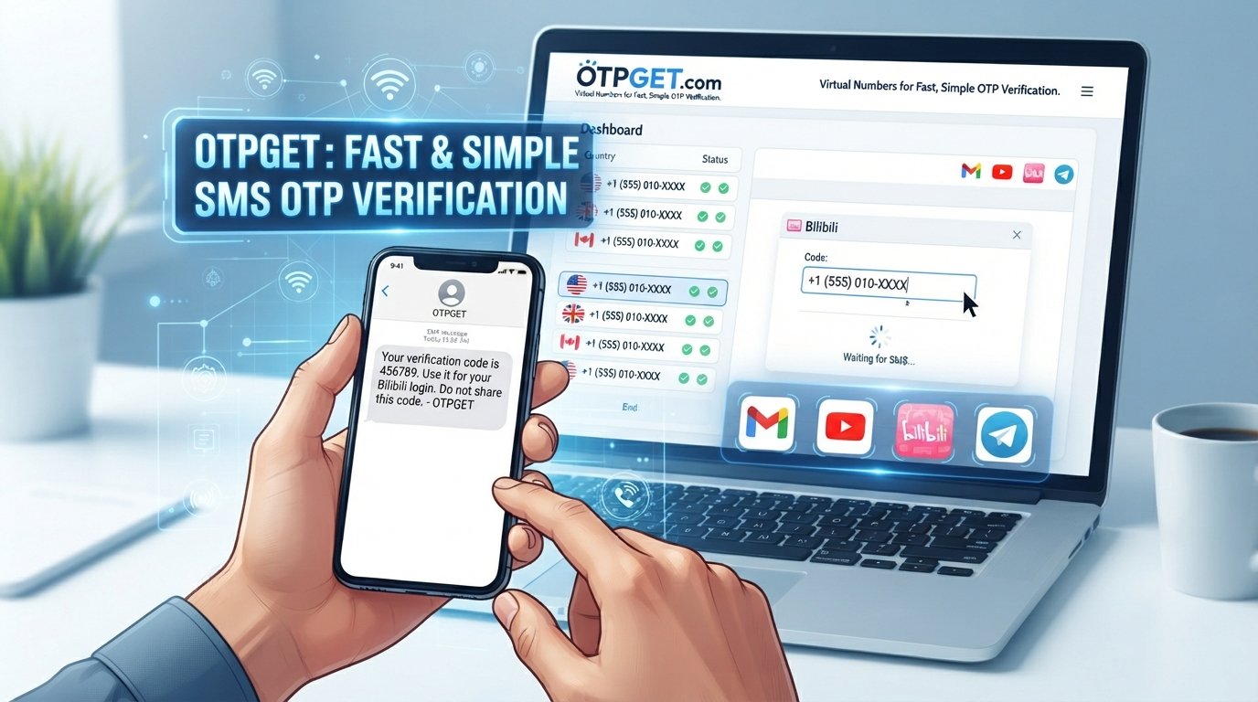 OTPGET Virtual Numbers for Fast, Simple OTP Verification Online