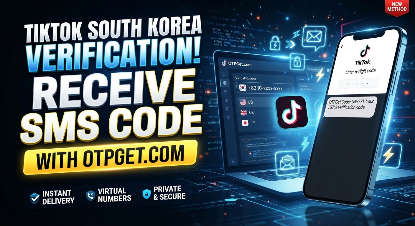 South Korea Number to Receive TikTok Code with OTPGet
