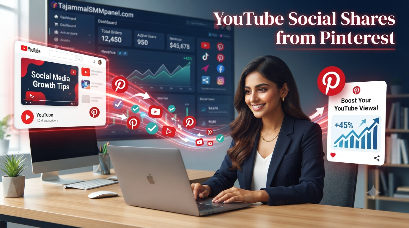 YouTube Social Shares from Pinterest | TAJAMMAL SMM PANEL Guide