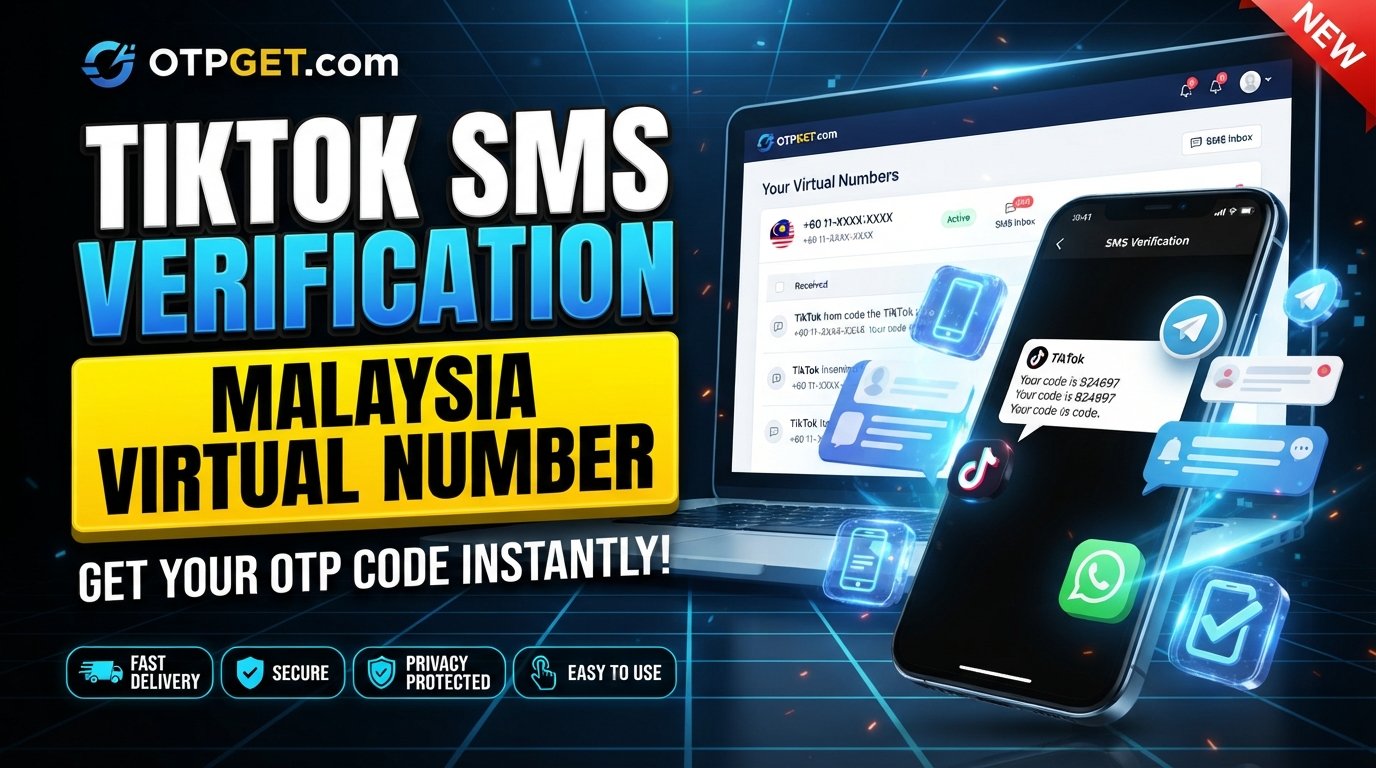 Malaysia Virtual Number for TikTok SMS — OTPGet Guide