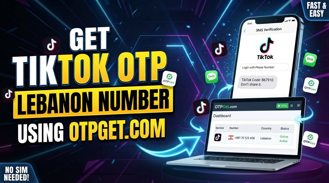 TikTok OTP Code Using Lebanon Number: How OTPGet Helps