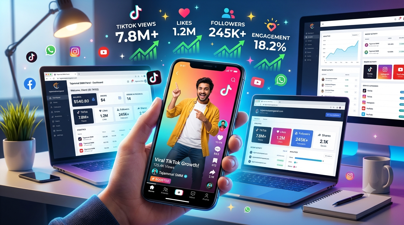 Buy TikTok Video Views with TAJAMMAL SMM PANEL