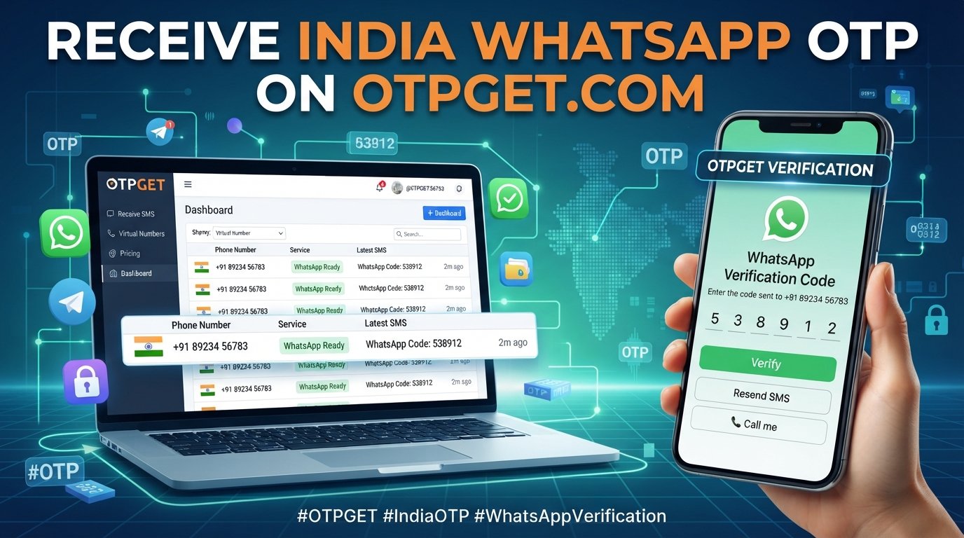 WhatsApp OTP Number for India – Receive Code on OTPGET