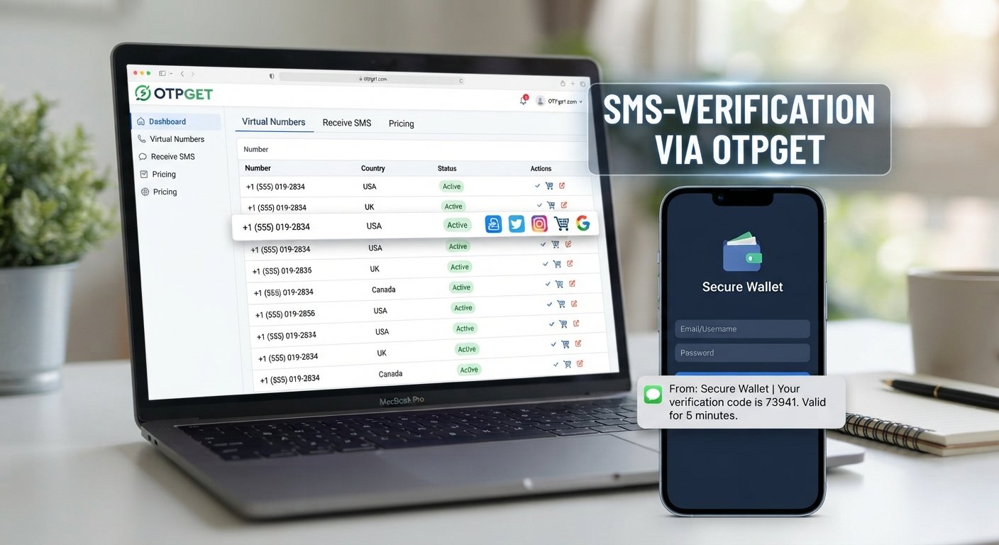 OTPGET Virtual Numbers for OTP Codes: Simple SMS Verification