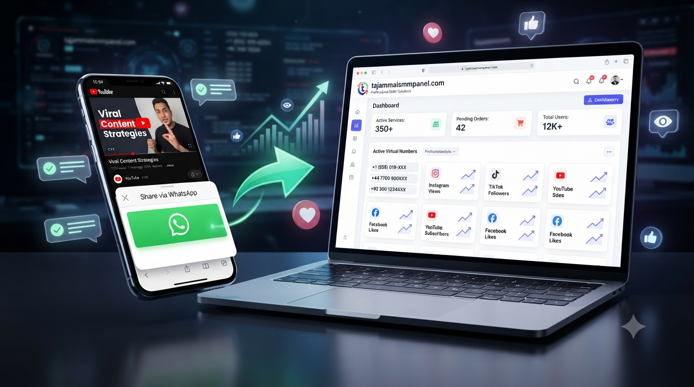 YouTube Social Shares from Whatsapp | TAJAMMAL SMM PANEL Guide