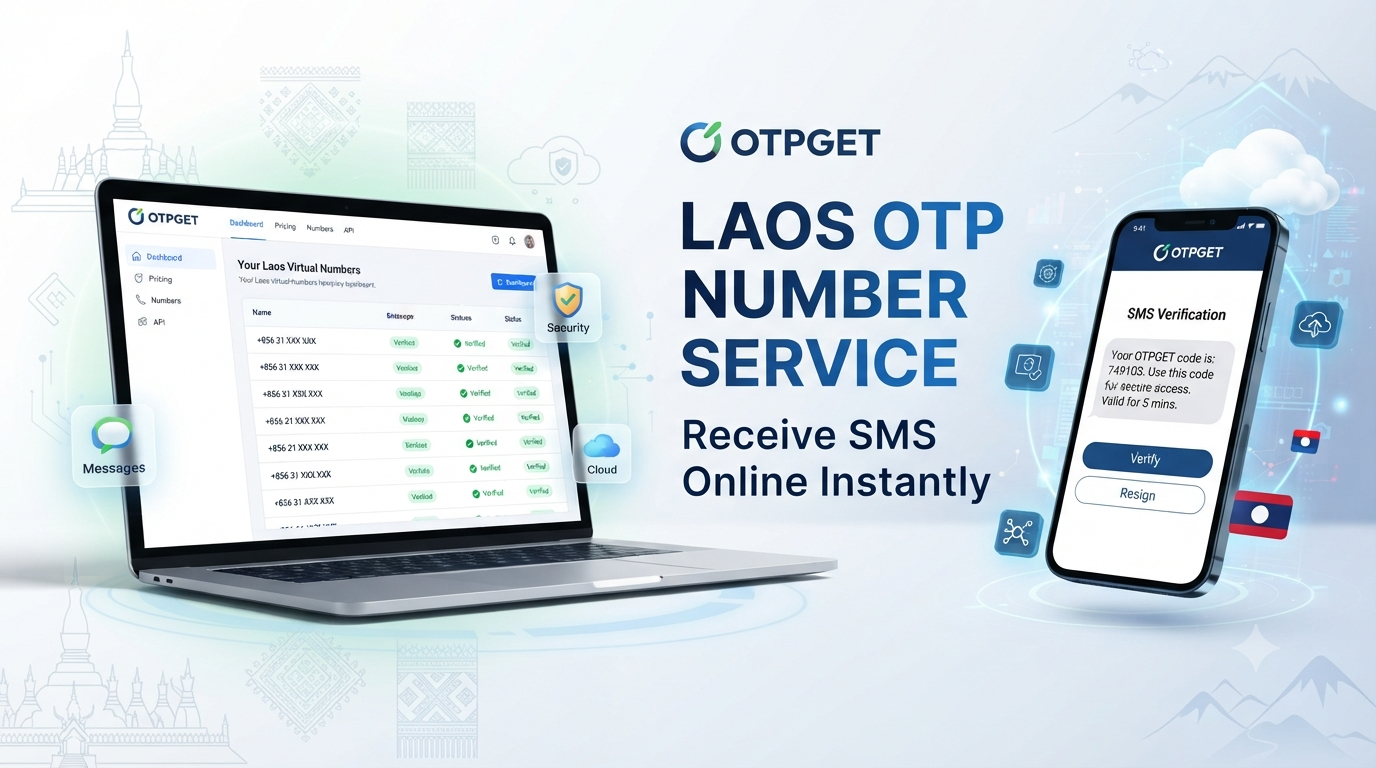Laos OTP number OTPGET - Secure SMS Access for Online Users!