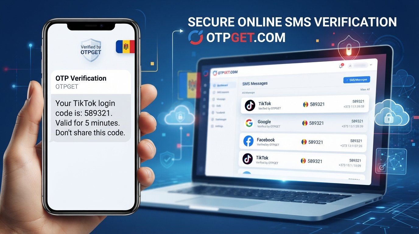 Receive TikTok SMS Online Moldova — OTPGET Verification Guide