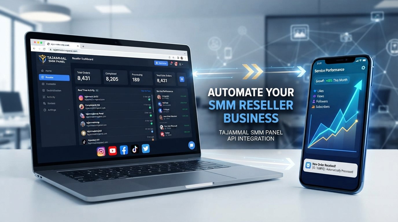 TAJAMMAL SMM PANEL: Automate Orders for Faster Reseller Growth