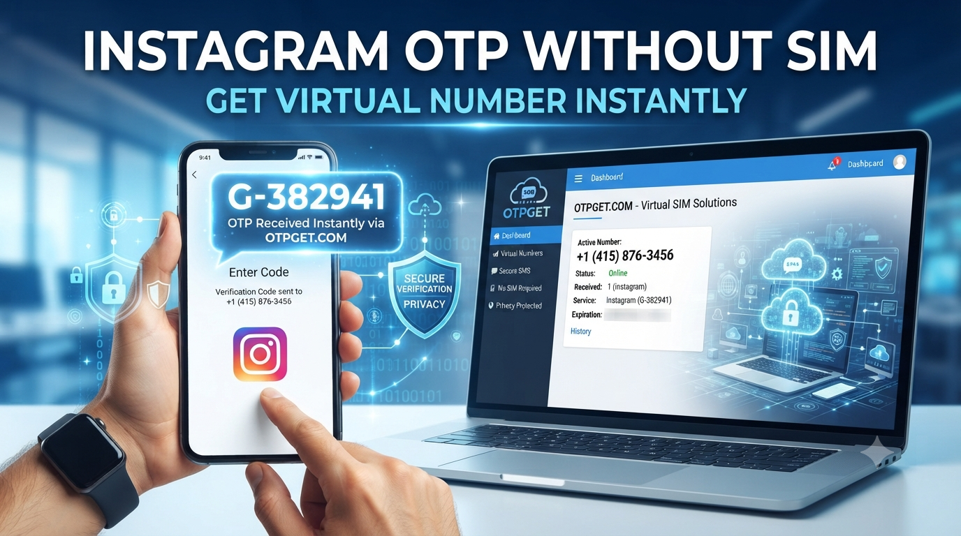 OTP Without SIM: Get Instagram OTP Easily with OTPGET