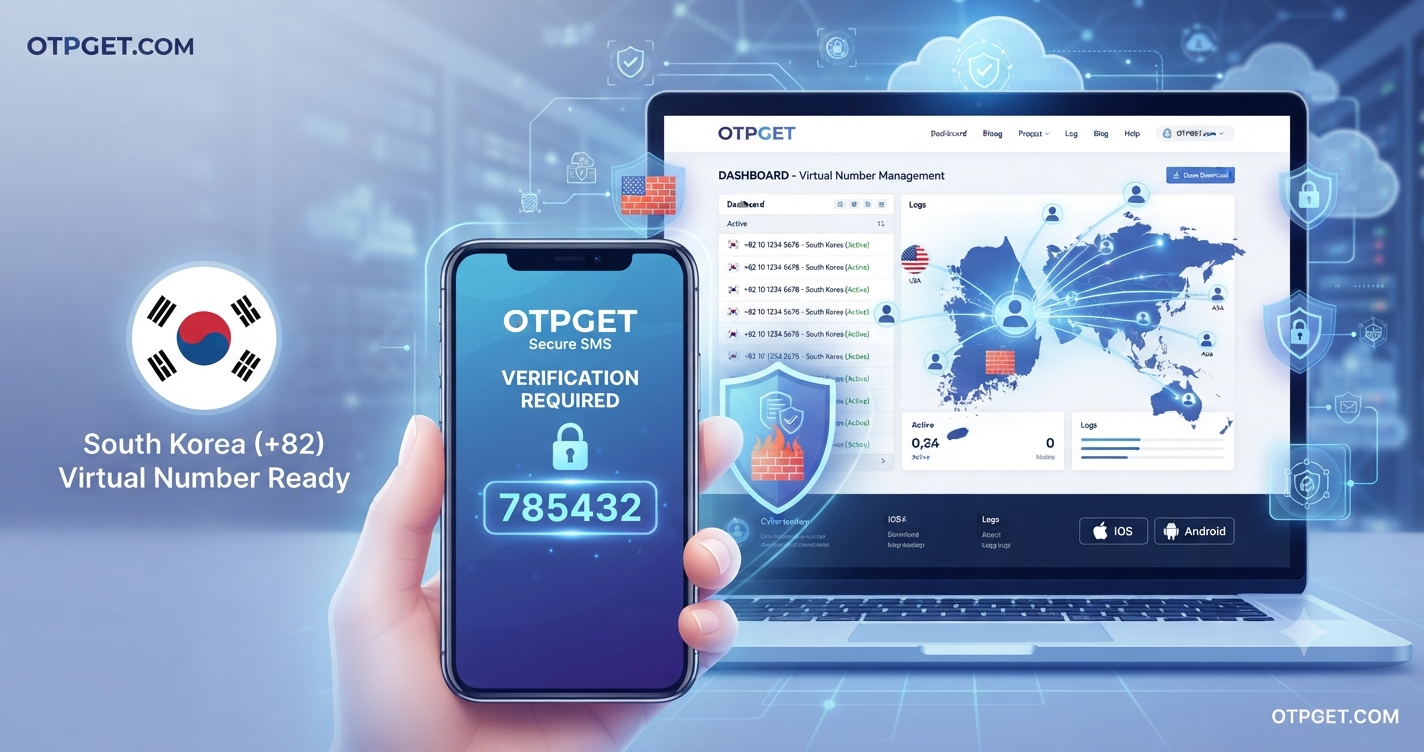 South Korea Virtual Number for OTP Verification | OTPGET Solution