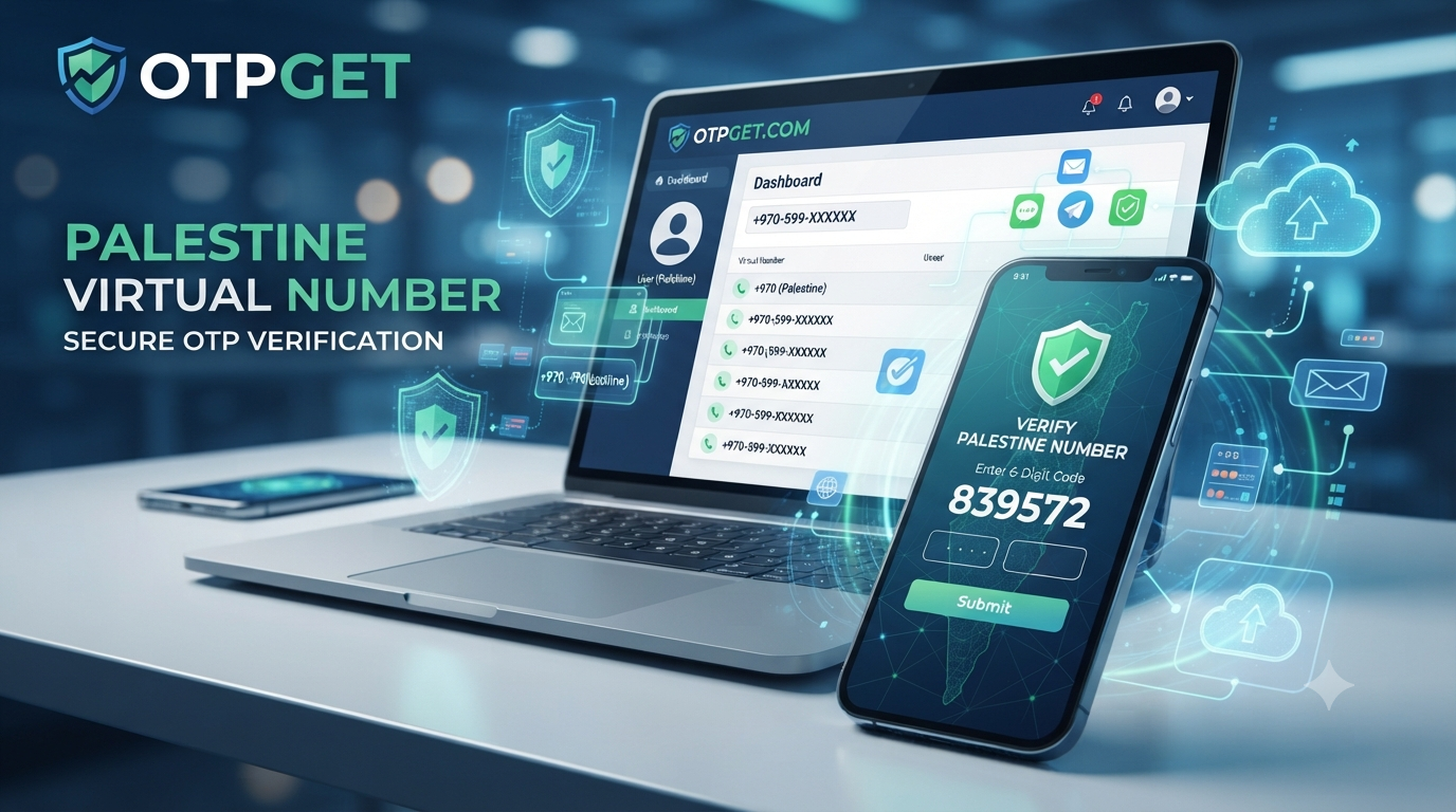 Palestine Virtual Number for OTP Verification with OTPGet