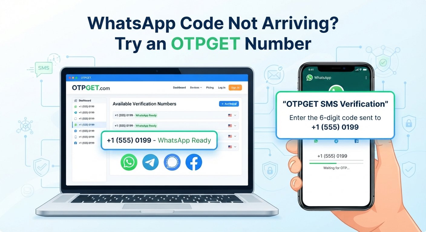 WhatsApp Code Not Arriving? Try an OTPGET Number as an Option