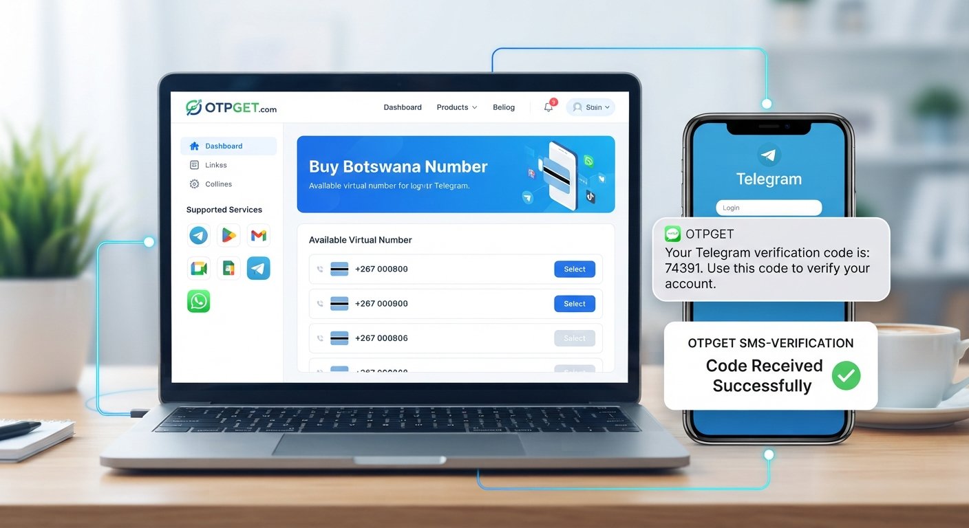 Buy Botswana Number for Telegram Verification Online — OTPGet