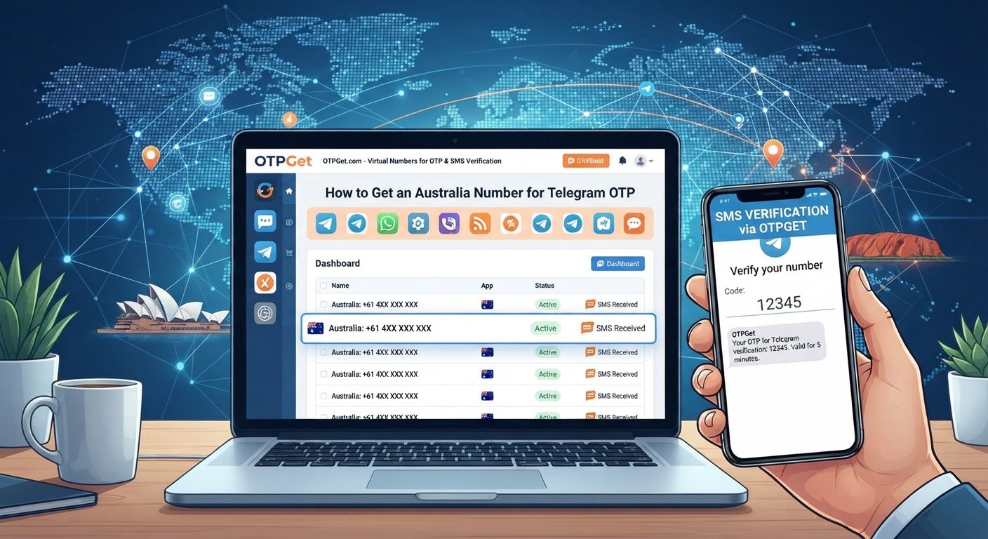 How to Get an Australia Number for Telegram OTP: OTPGet Guide
