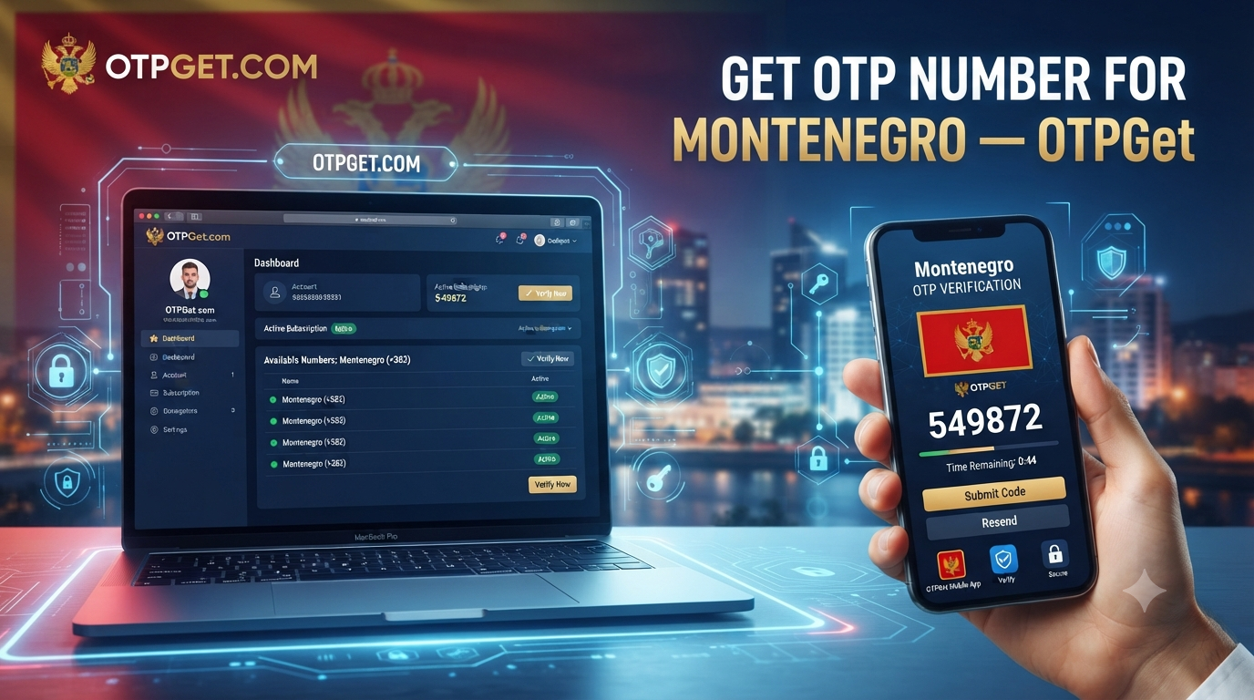 Get OTP Number for Montenegro with OTPGet | Secure OTP Solution