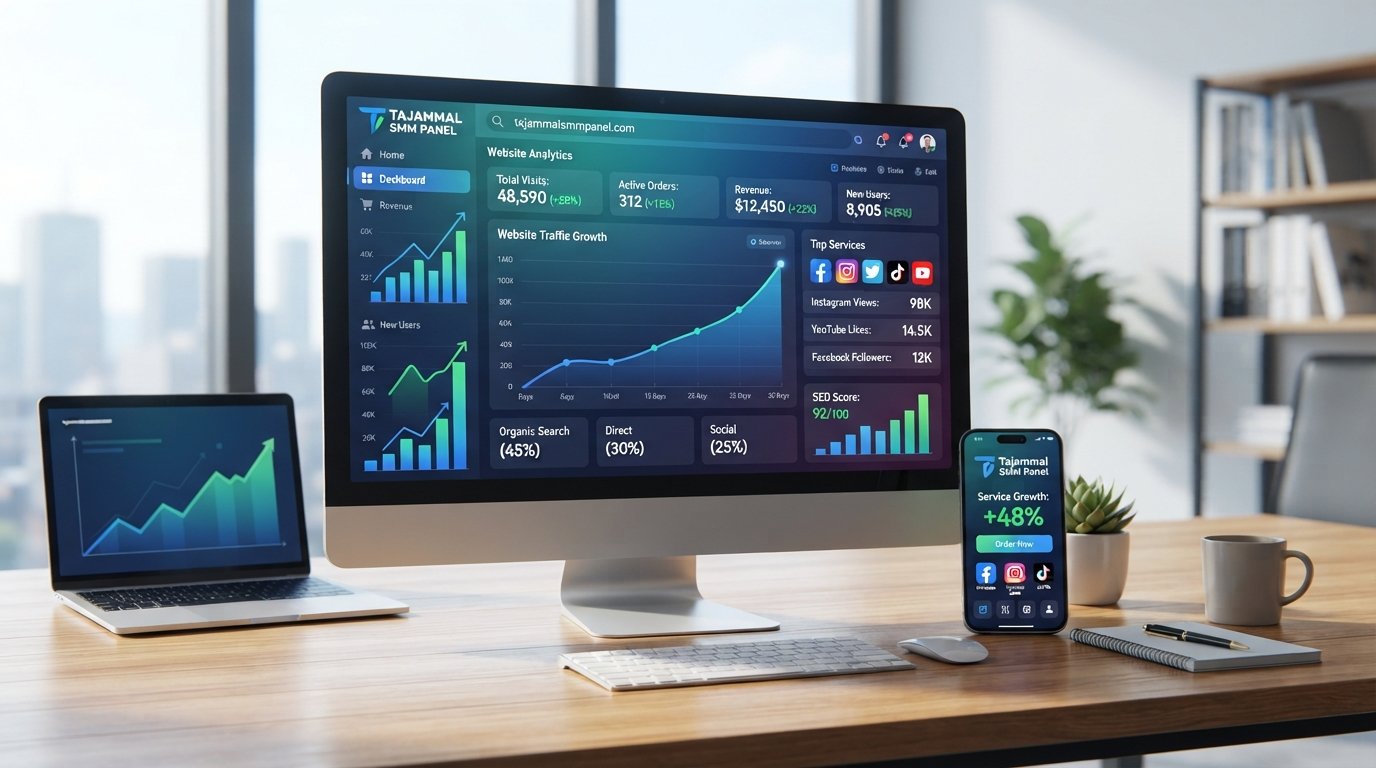 Buy Desktop Website Traffic with TAJAMMAL SMM PANEL for SEO Now