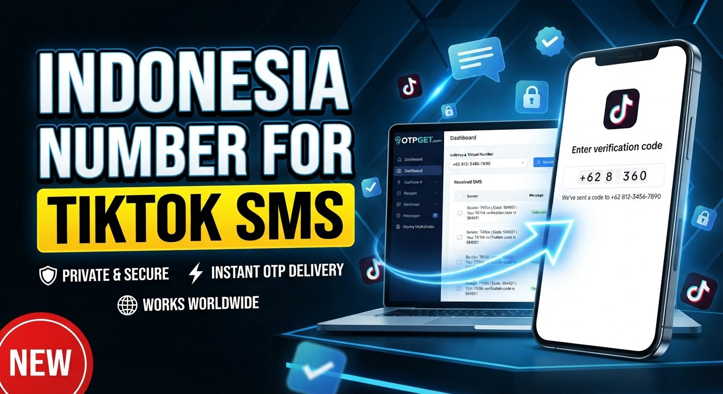 Indonesia Virtual Number for TikTok SMS: A Simple OTPGET Guide