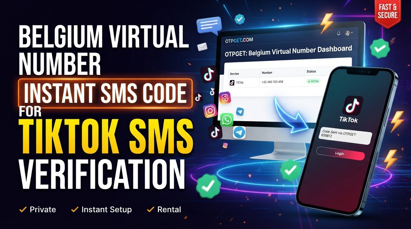 Belgium Virtual Number for TikTok SMS: OTPGET Guide
