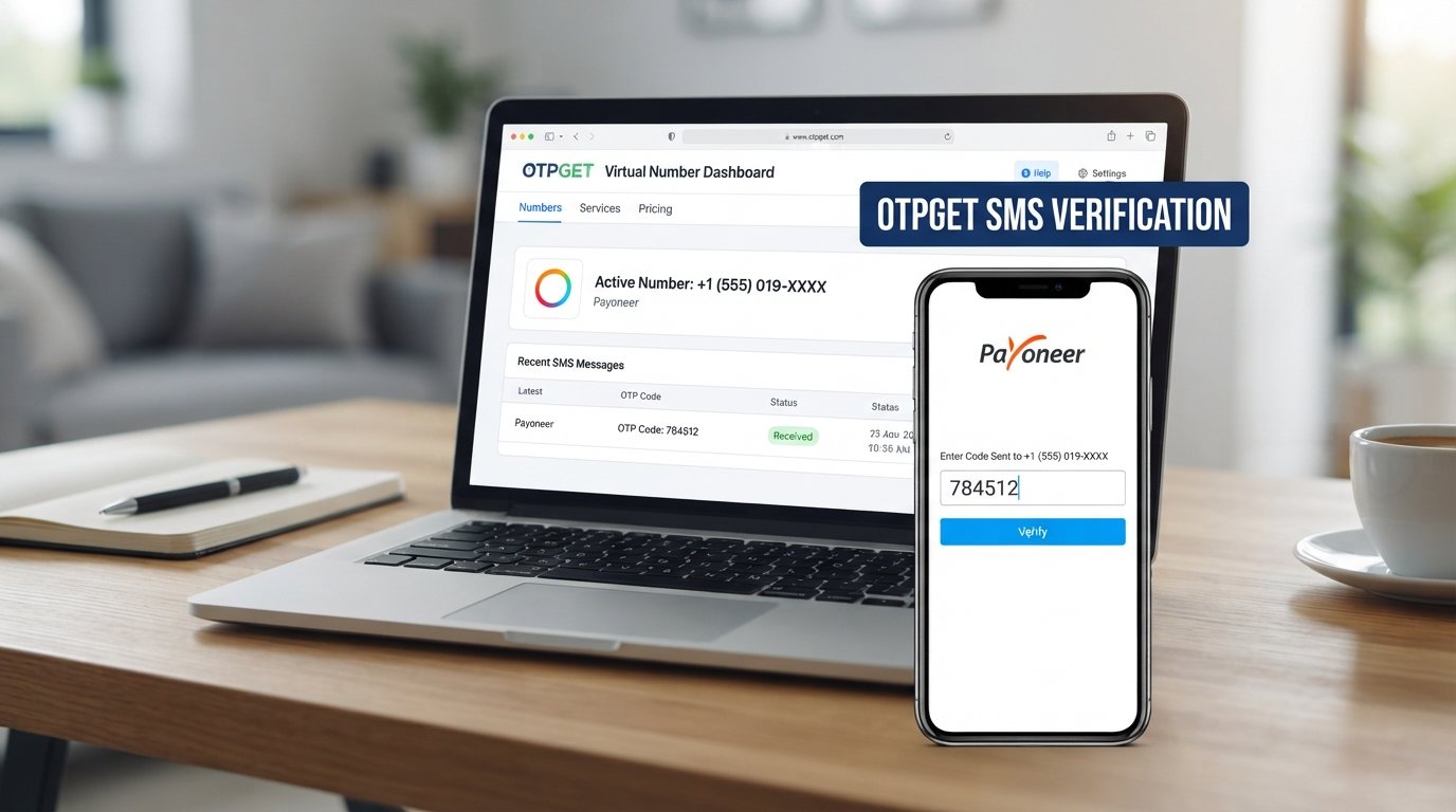 Verify Payoneer With a Virtual Number Using OTPGET