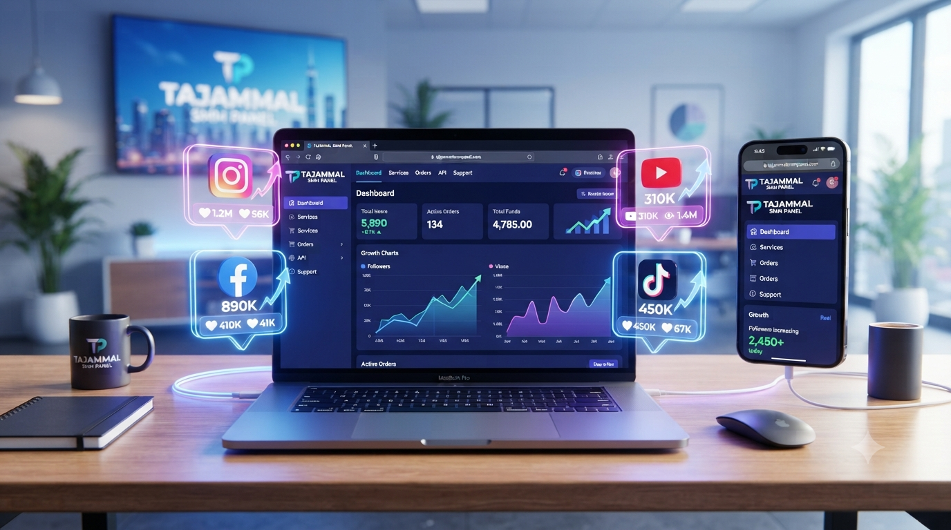 TAJAMMAL SMM PANEL for Powerful Social Media Brand Growth