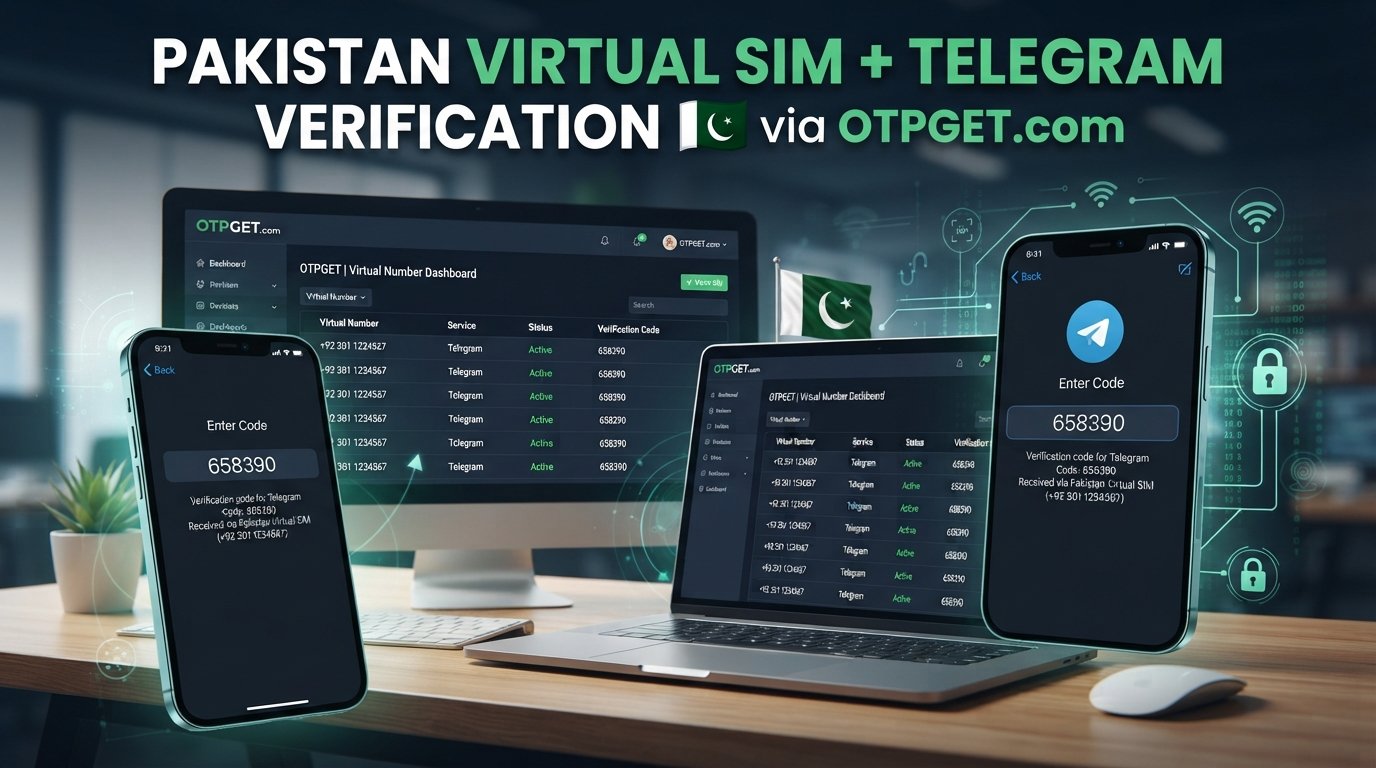 Pakistan Telegram SMS Verification Using Virtual Number — OTPGET