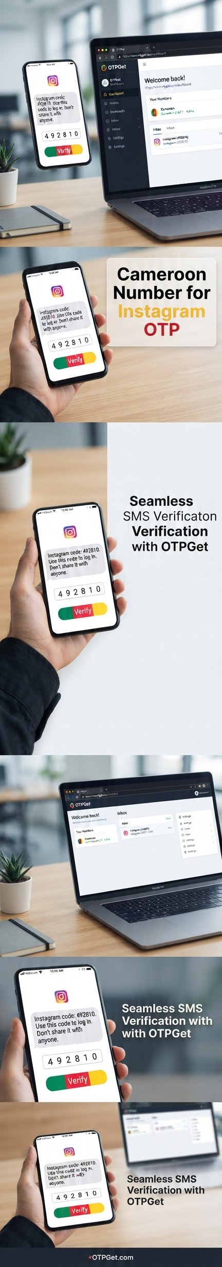 How to Get a Cameroon Number for Instagram OTP with OTPGet Guide