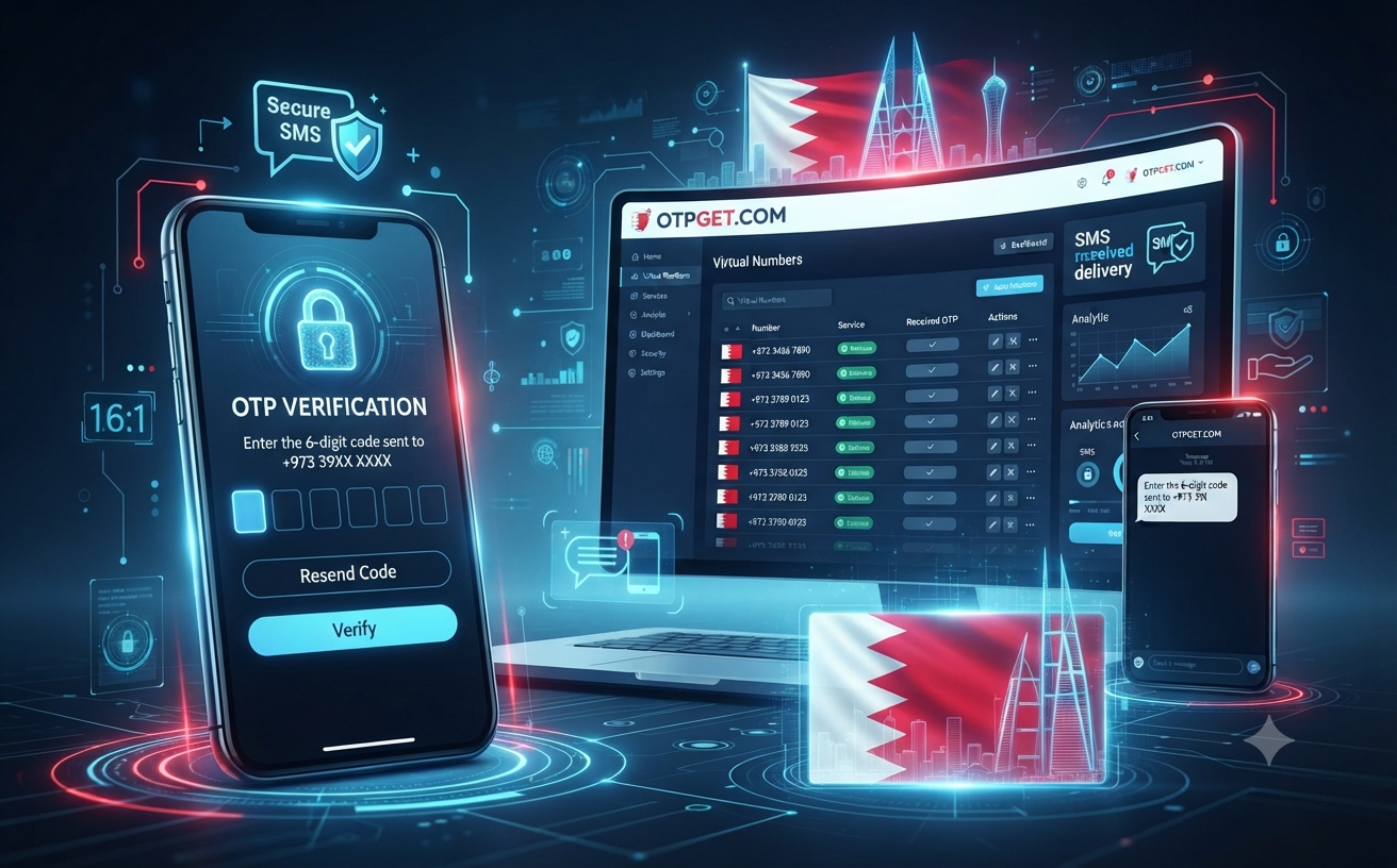 Get OTP Number for Bahrain with OTPGET Secure Verification Now