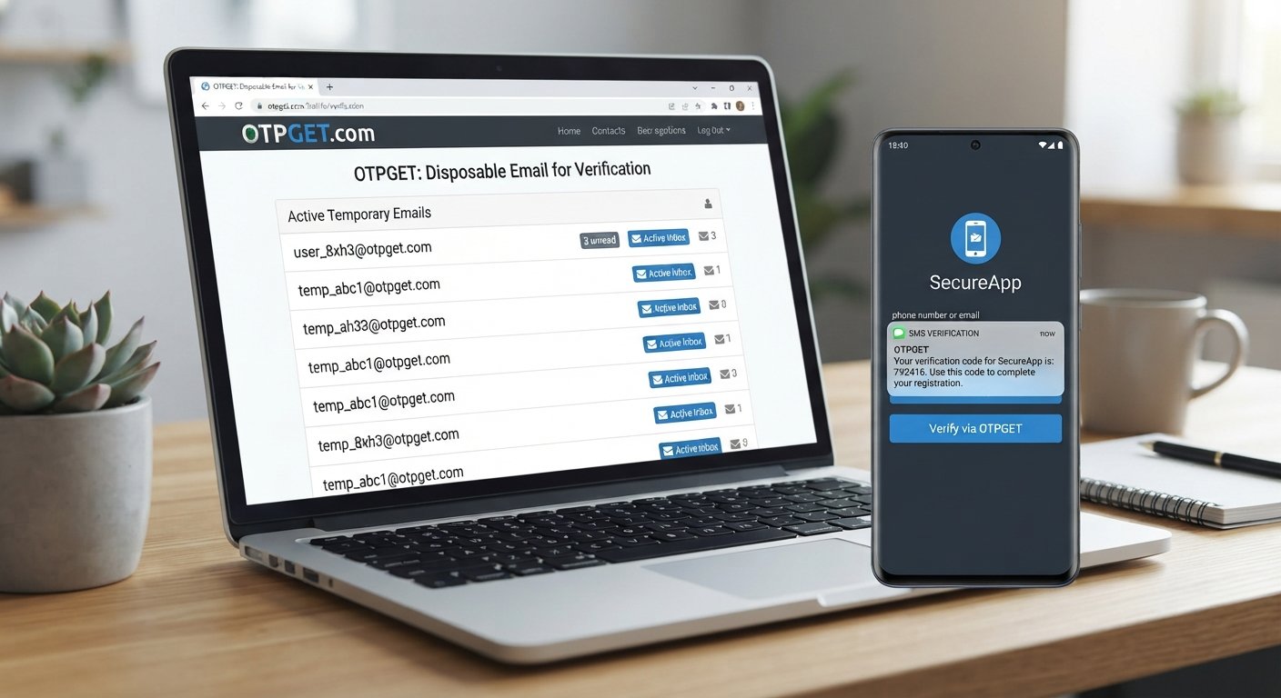 Disposable Email for Online Account Verification Guide | OTPGET