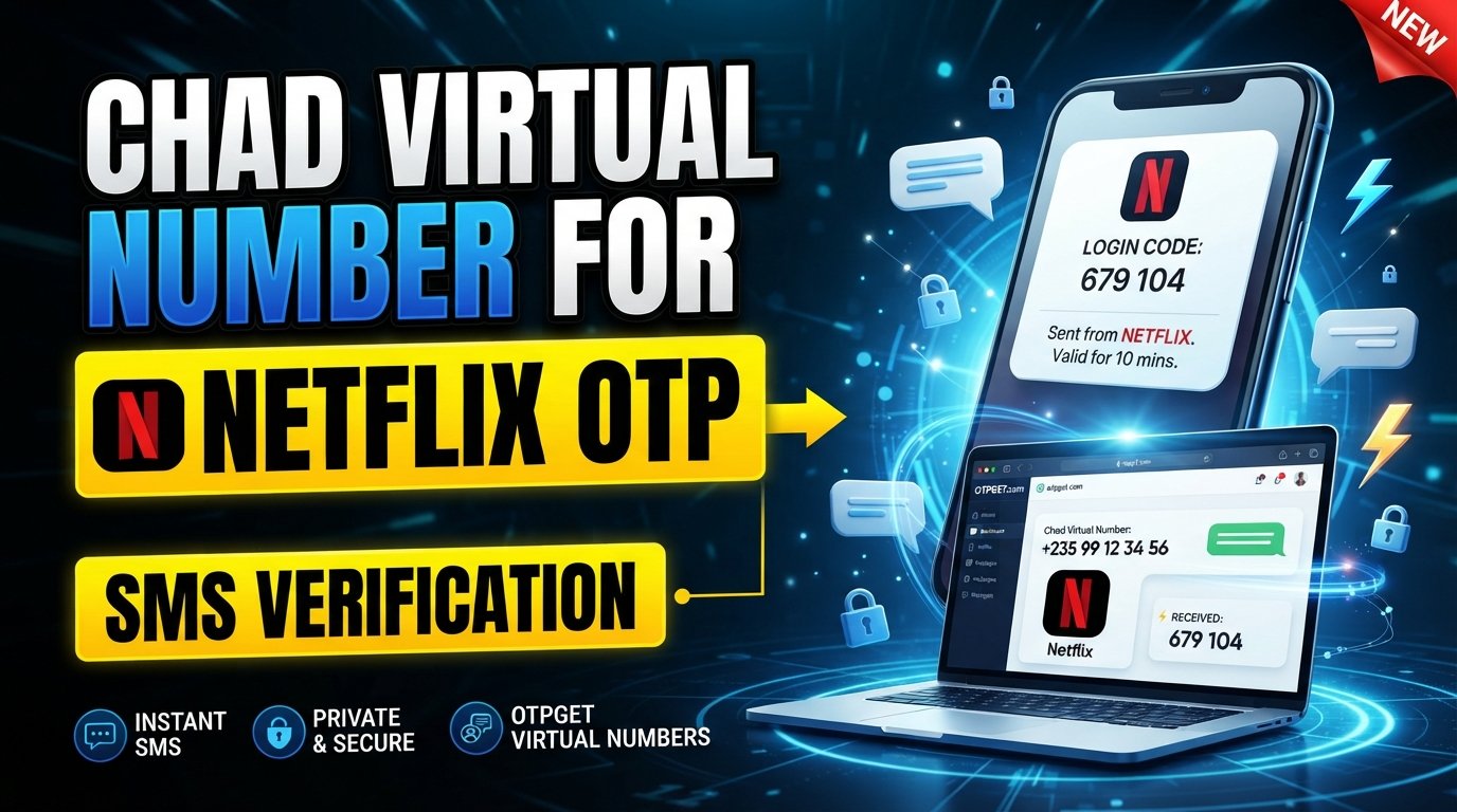 Chad Virtual Number for Netflix Account: OTPGET SMS Guide