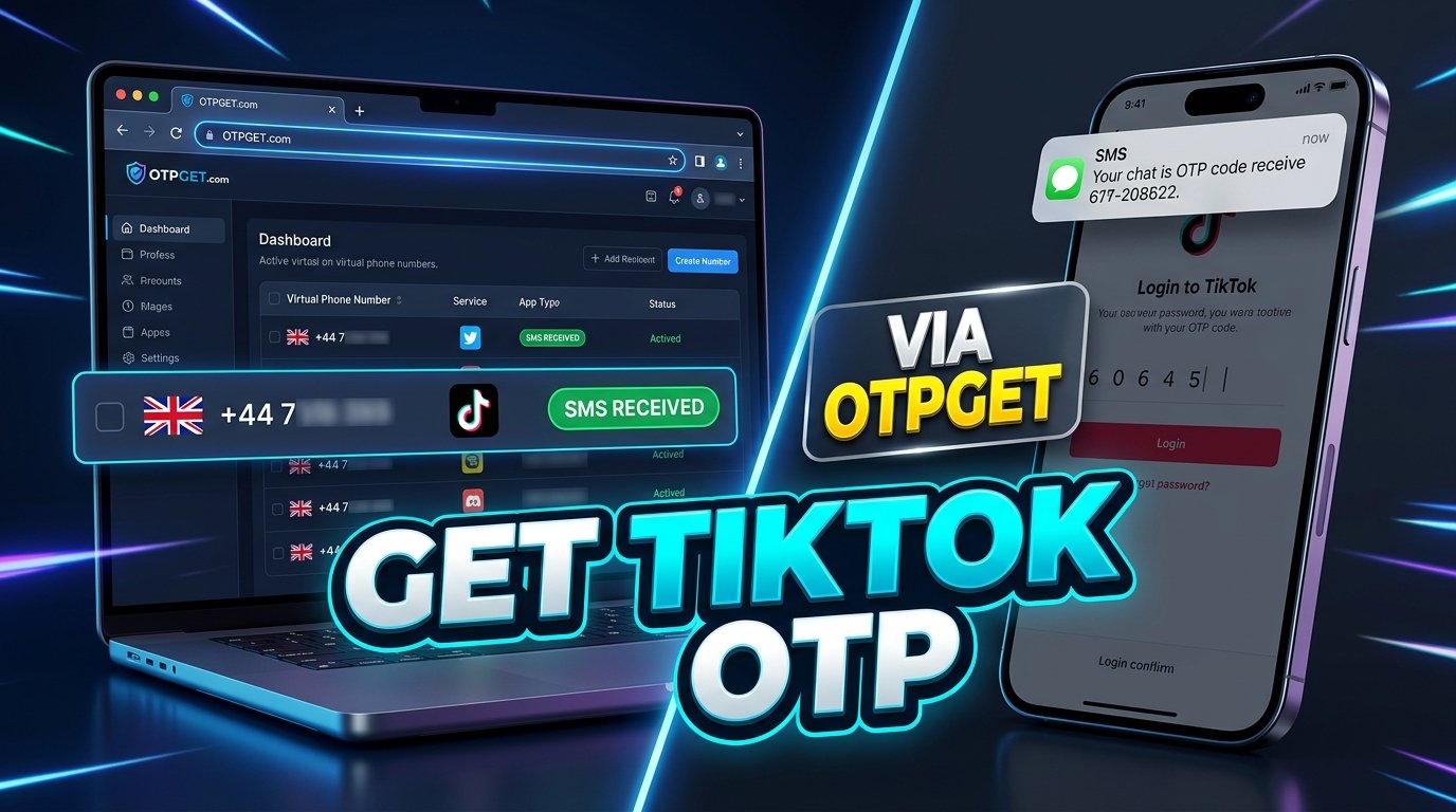 Get TikTok Code Using a UK Number Online with OTPGET Guide Tips
