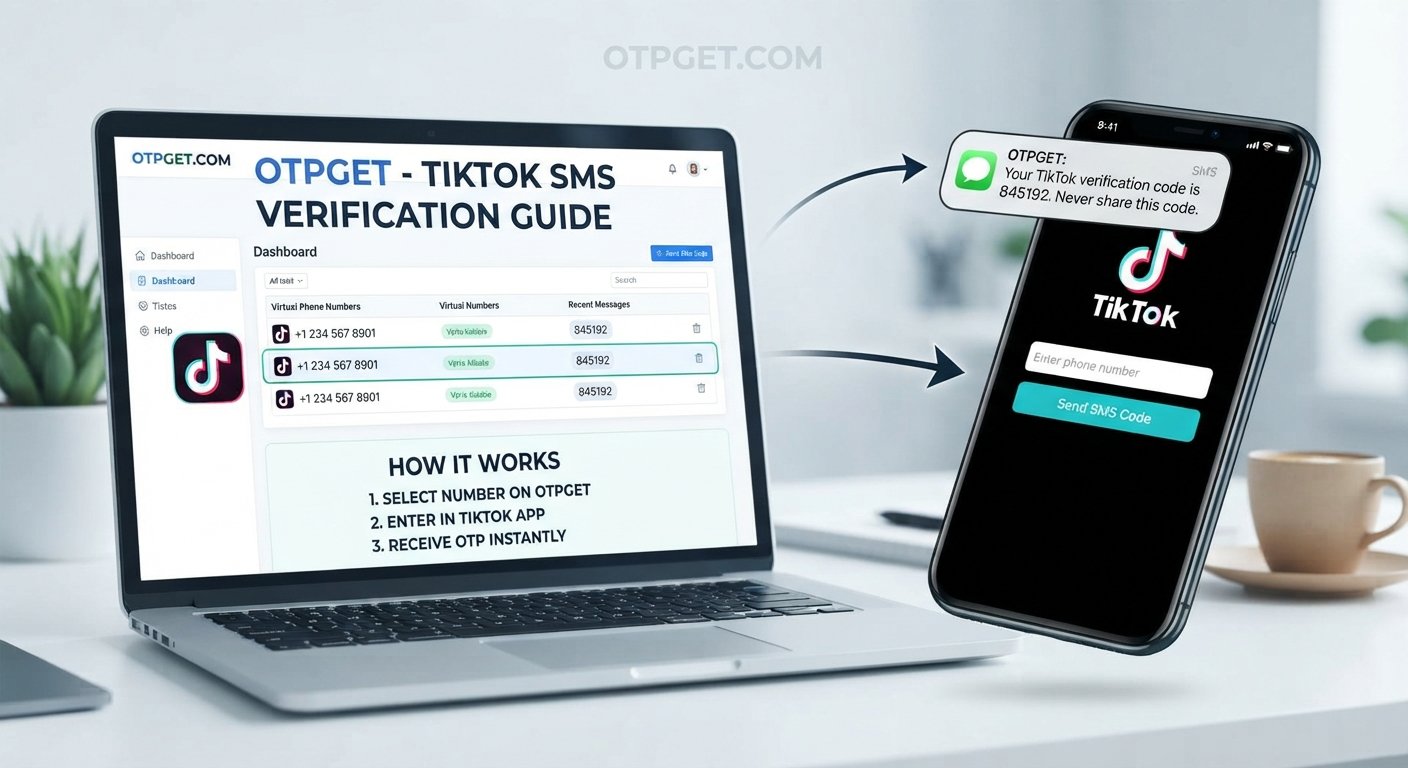 TikTok OTP Number: Receive SMS Code Online with OTPGET Guide