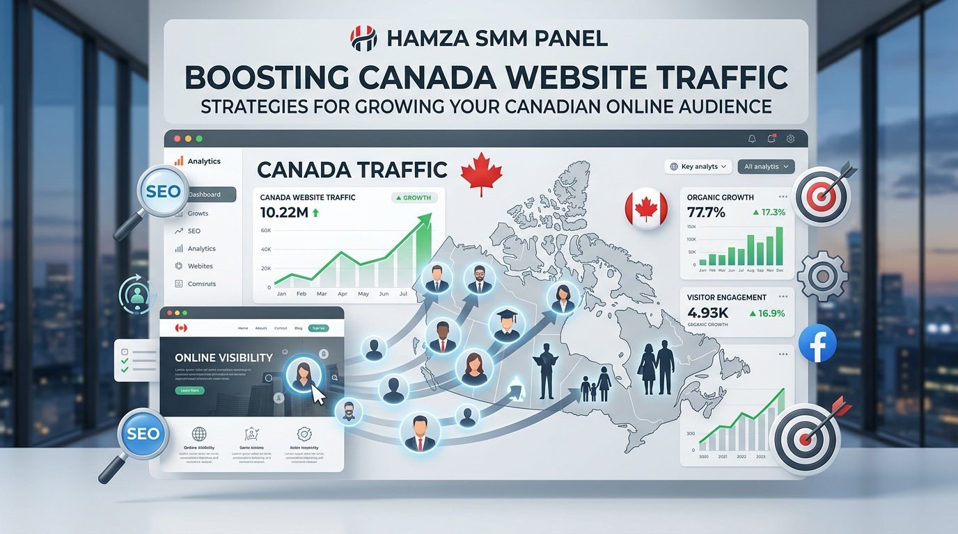 Canada Website Traffic – Buy Canadian Traffic | HAMZA SMM PANEL
