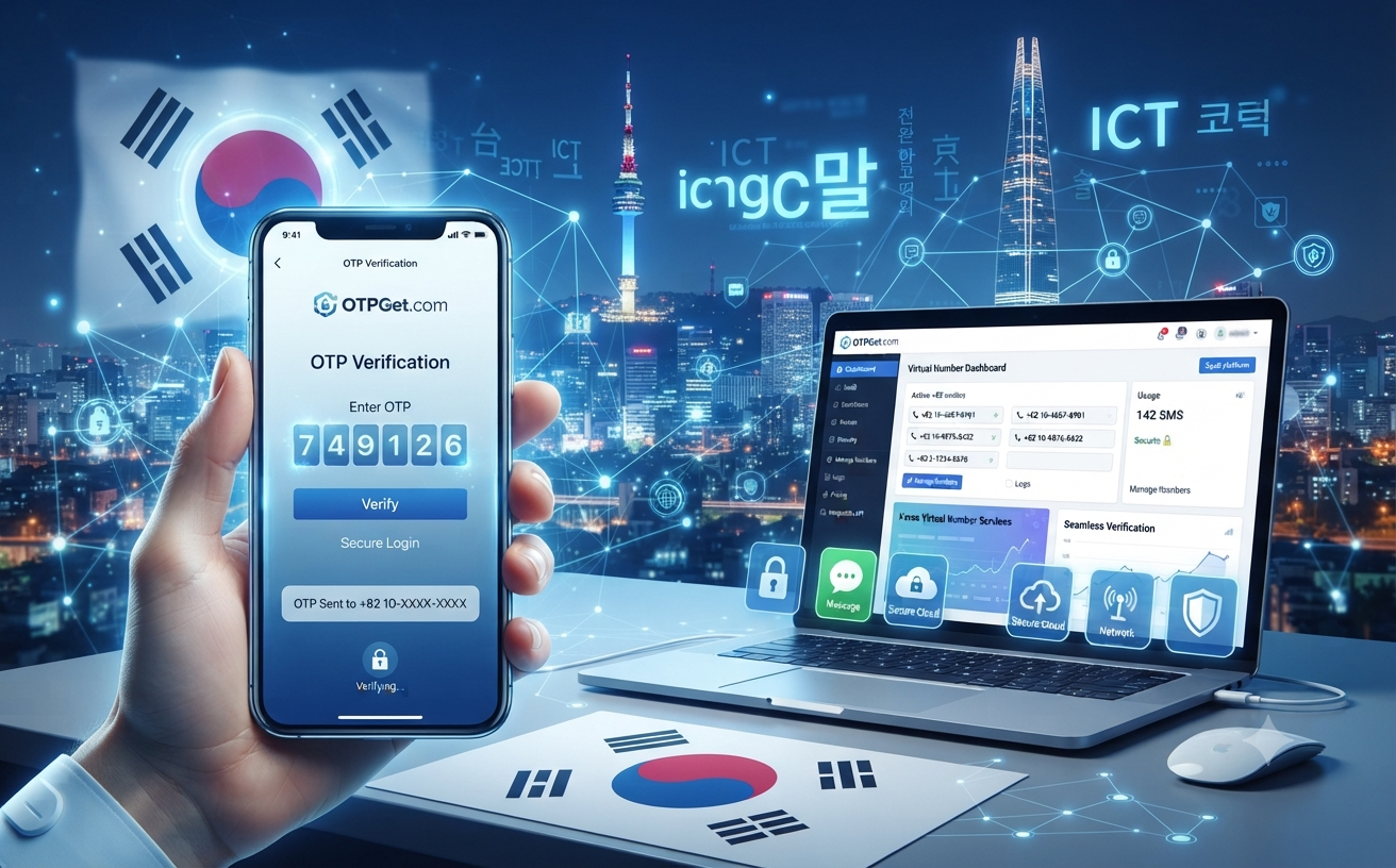 Buy South Korea Virtual Number with OTPGet for Secure OTP Verification