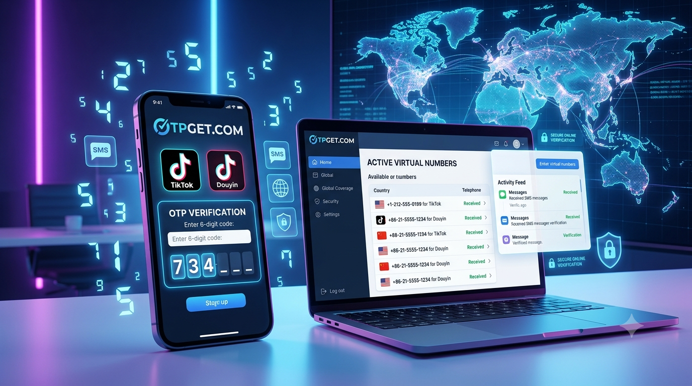 TikTok Douyin Tajikistan Number Guide with OTPGET Solution