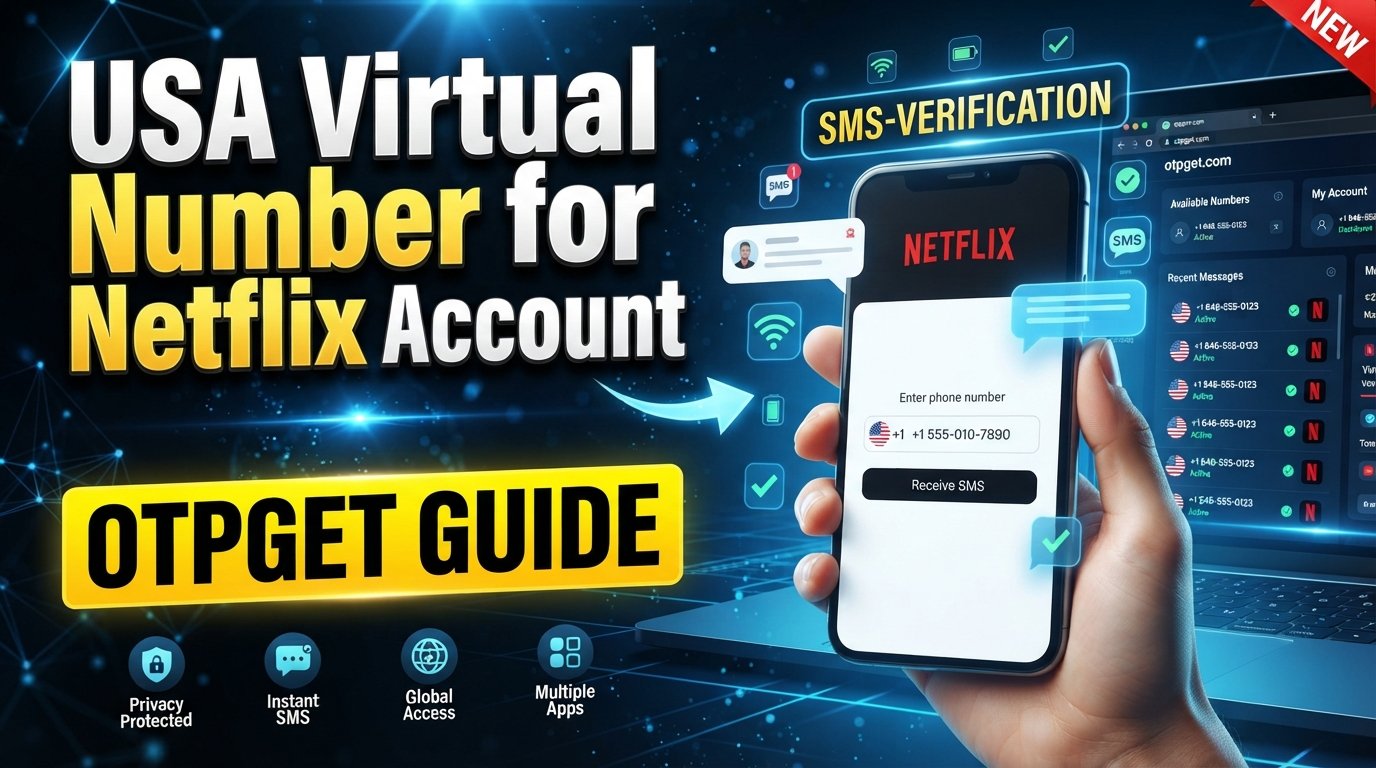 USA Virtual Number for Netflix: OTPGET Verification Guide Online