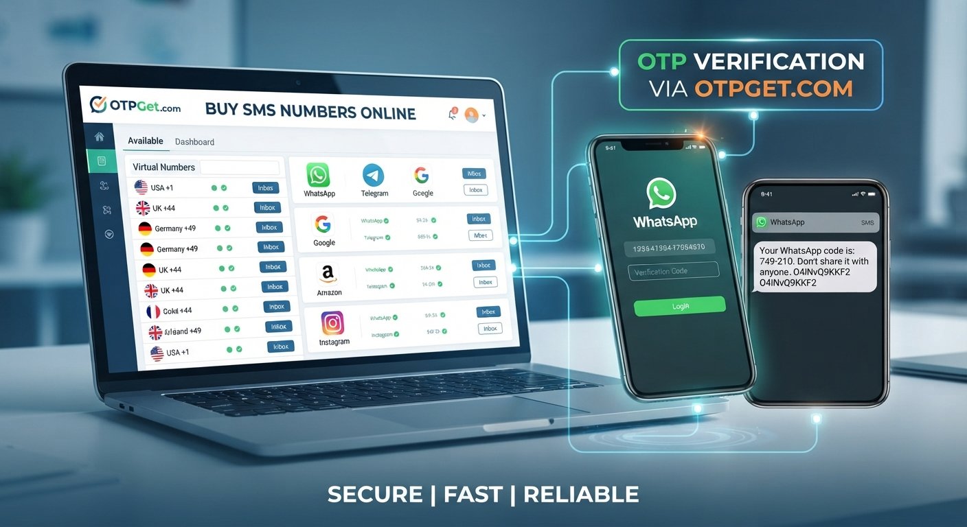 Buy SMS Numbers Online – Easy Virtual SMS Numbers at OTPGet.com