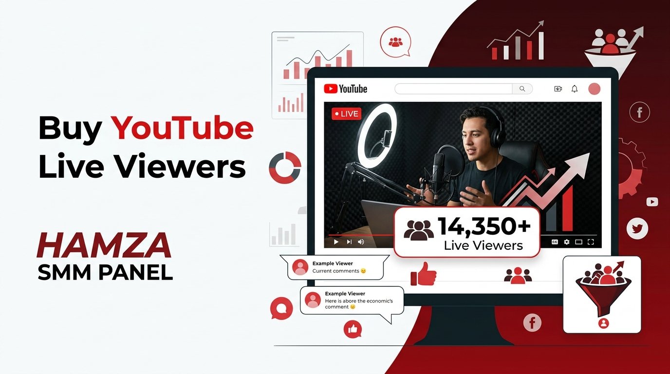 YouTube Live Viewers Service | Buy Live Viewers | HAMZA SMM PANEL