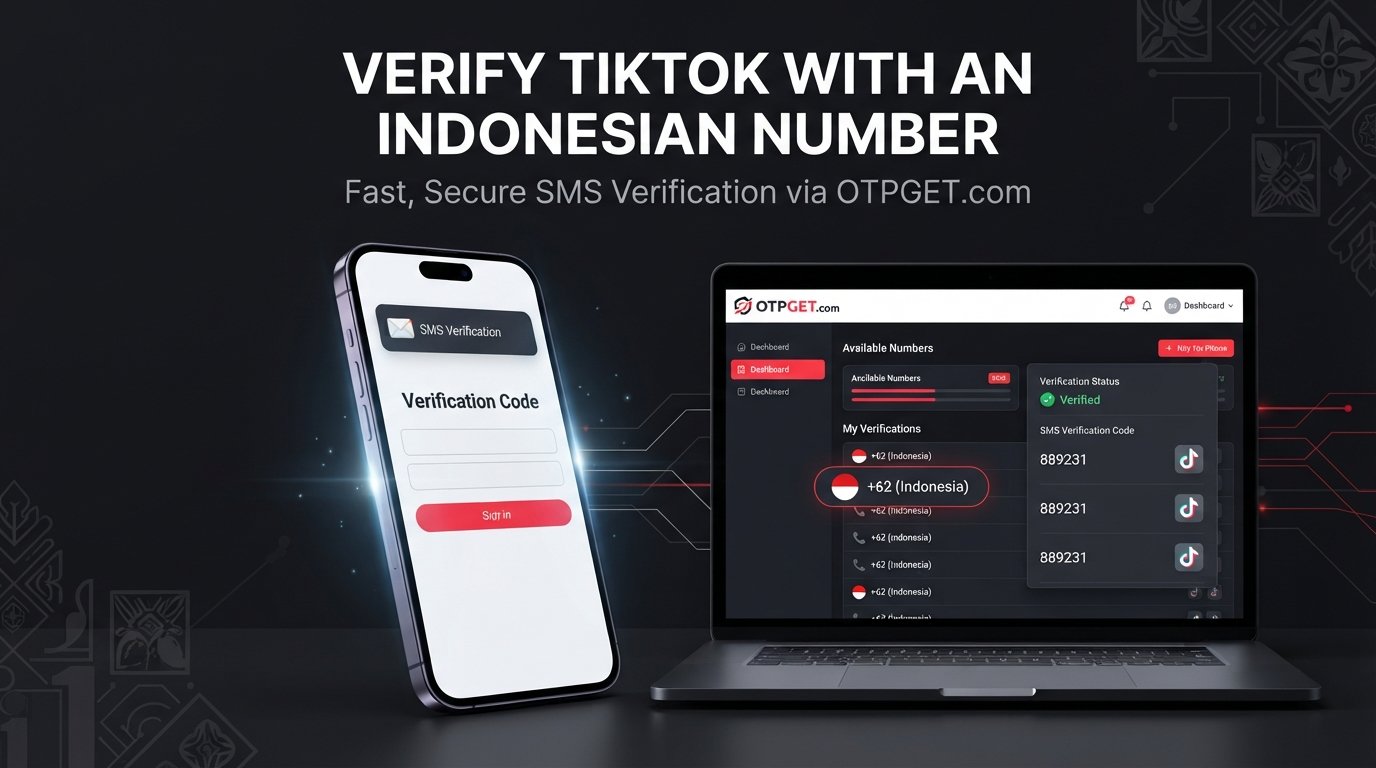 Buy Indonesia Number for TikTok Verification | OTPGET Online