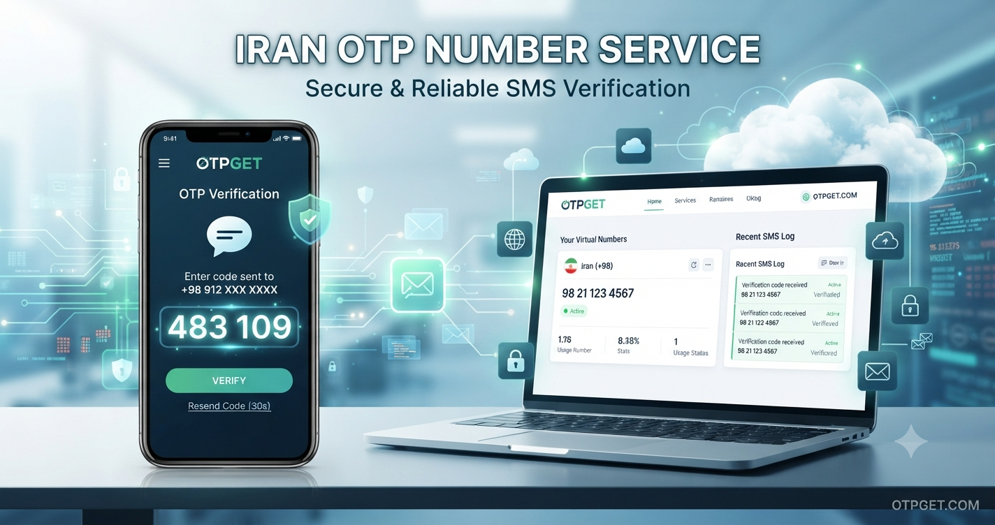 Iran OTP Number Online - OTPGET | Secure Virtual OTP Service