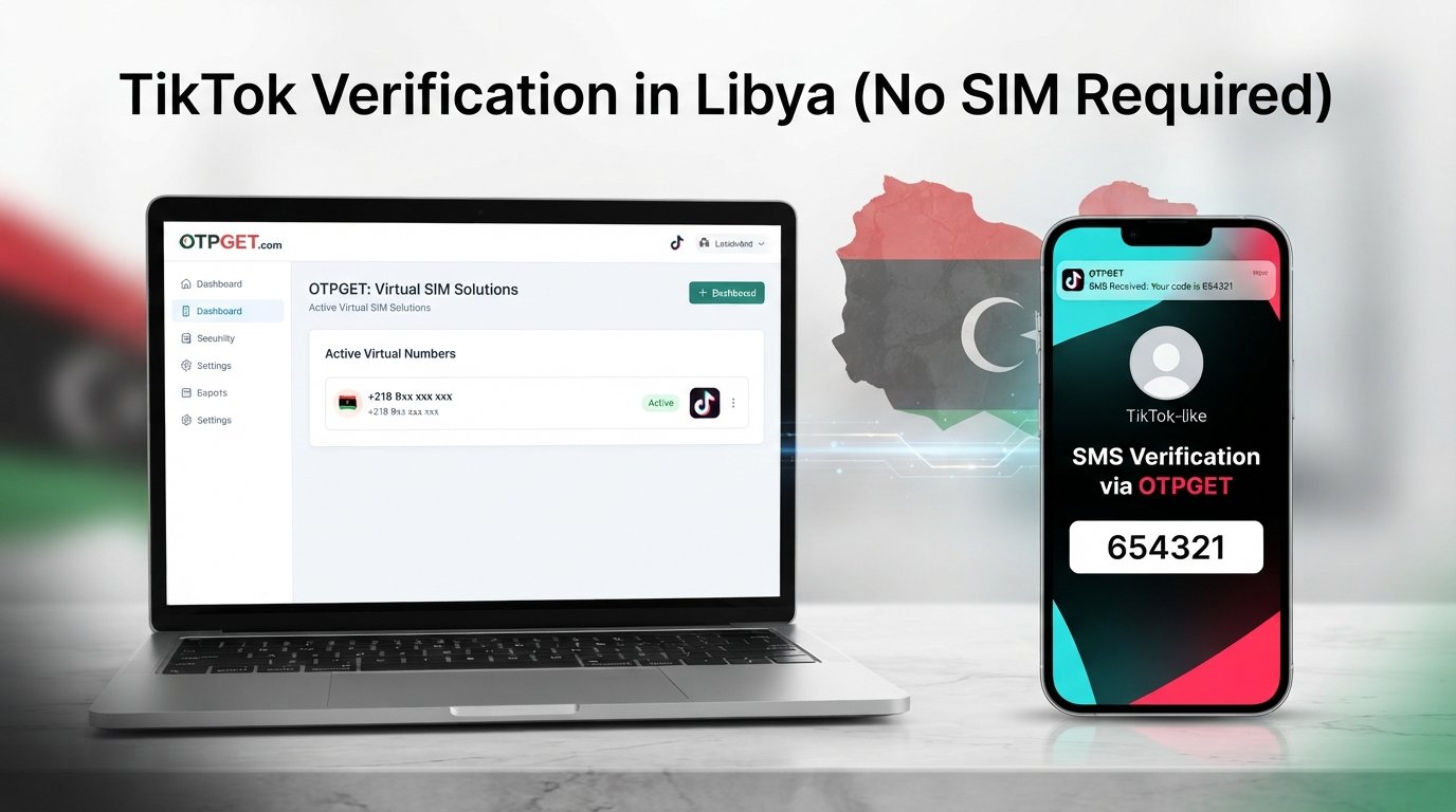 TikTok Verification Libya Without SIM Card — OTPGET Full Guide