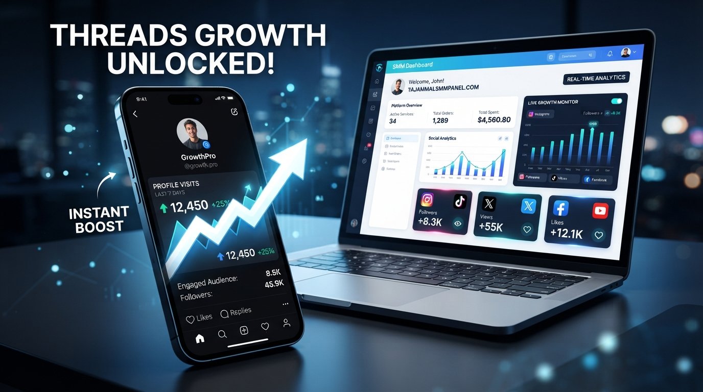 Buy Threads Profile Visits | TAJAMMAL SMM PANEL for Growth